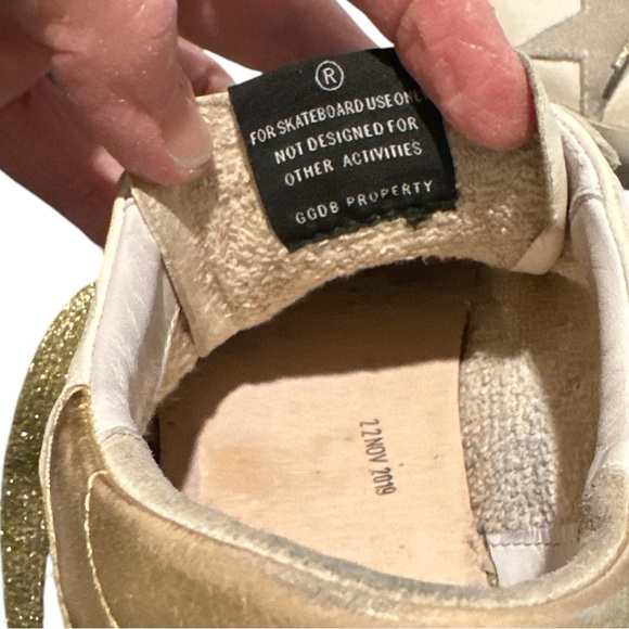 Golden Goose Superstar White leather-washed/Gold size 41 women’s 11  pre-loved - Picture 10 of 15